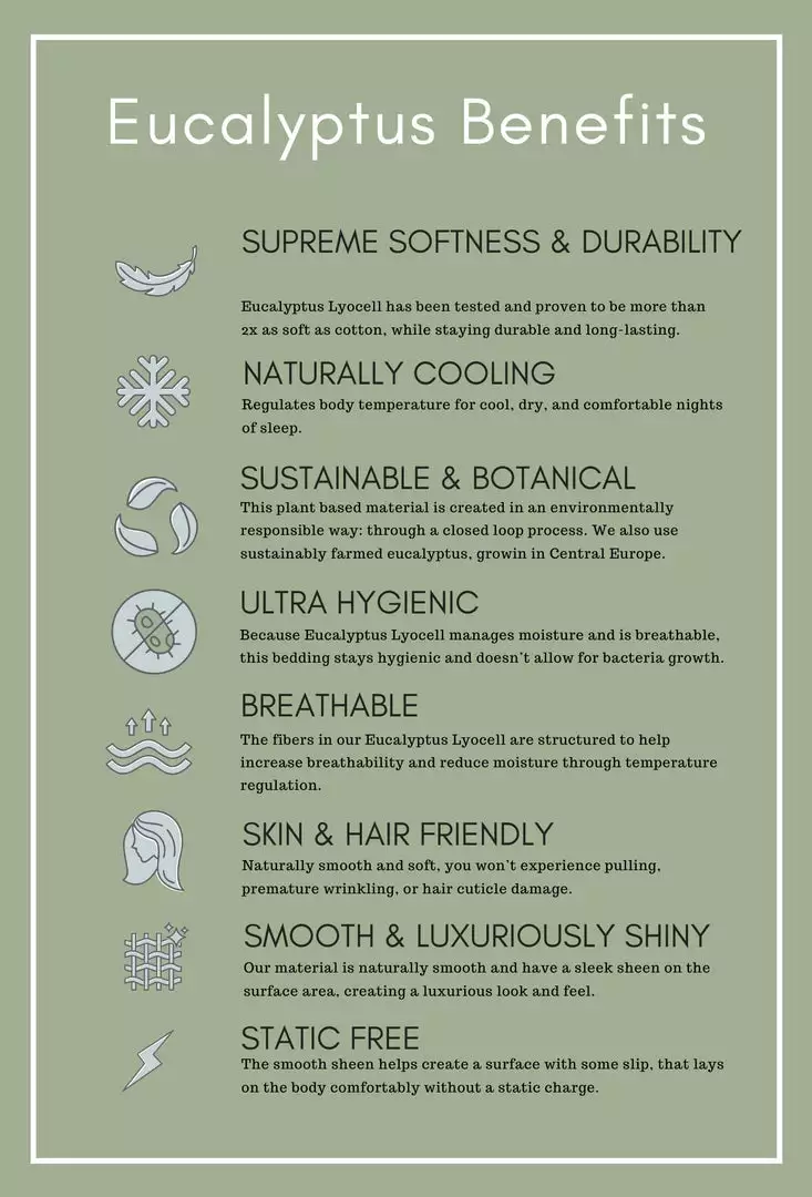 Sijo Home Goods Tencel Eucalyptus Pillowcase Set - Sky 4 Sijo Home Goods Tencel Eucalyptus Pillowcase Set - Sky