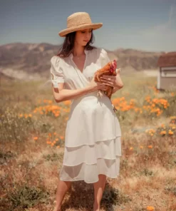 Valani Sitha Tencel Top - Cloud Dancer Clothing