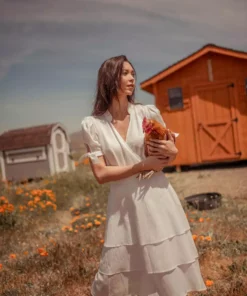 Valani Sitha Tencel Top - Cloud Dancer Clothing