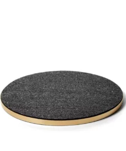 Slash Objects Recycled Brass + Rubber Trivet - Black