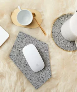 Slash Objects Recycled Brass + Rubber Trivet - Gris Kitchen + Dining