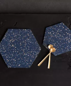 Slash Objects Hex Recycled Rubber Trivet Set - Royal Best Sellers