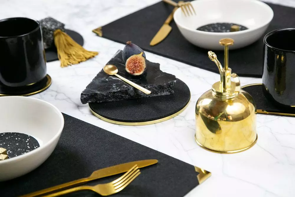 Slash Objects Kitchen + Dining Recycled Rubber Placemat Set 5 Slash Objects Kitchen + Dining Recycled Rubber Placemat Set