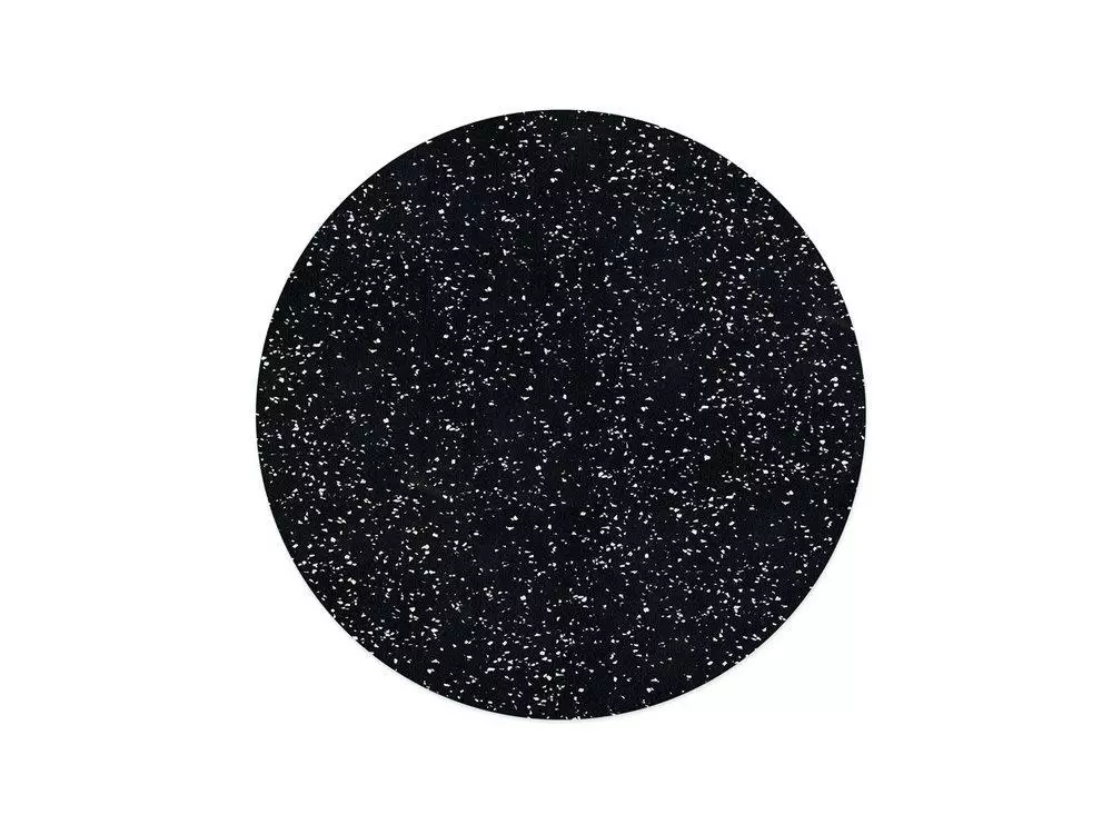 Slash Objects Kitchen + Dining Round Recycled Rubber Placemat - Speckled Black 3 Slash Objects Kitchen + Dining Round Recycled Rubber Placemat - Speckled Black