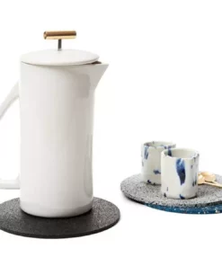 Slash Objects Kitchen + Dining Round Recycled Rubber Trivet Set