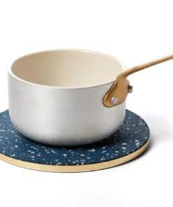 Slash Objects Kitchen + Dining Recycled Brass + Rubber Trivet - Royal
