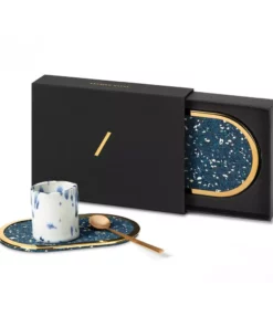 Slash Objects Ring Recycled Rubber Coaster Set - Royal