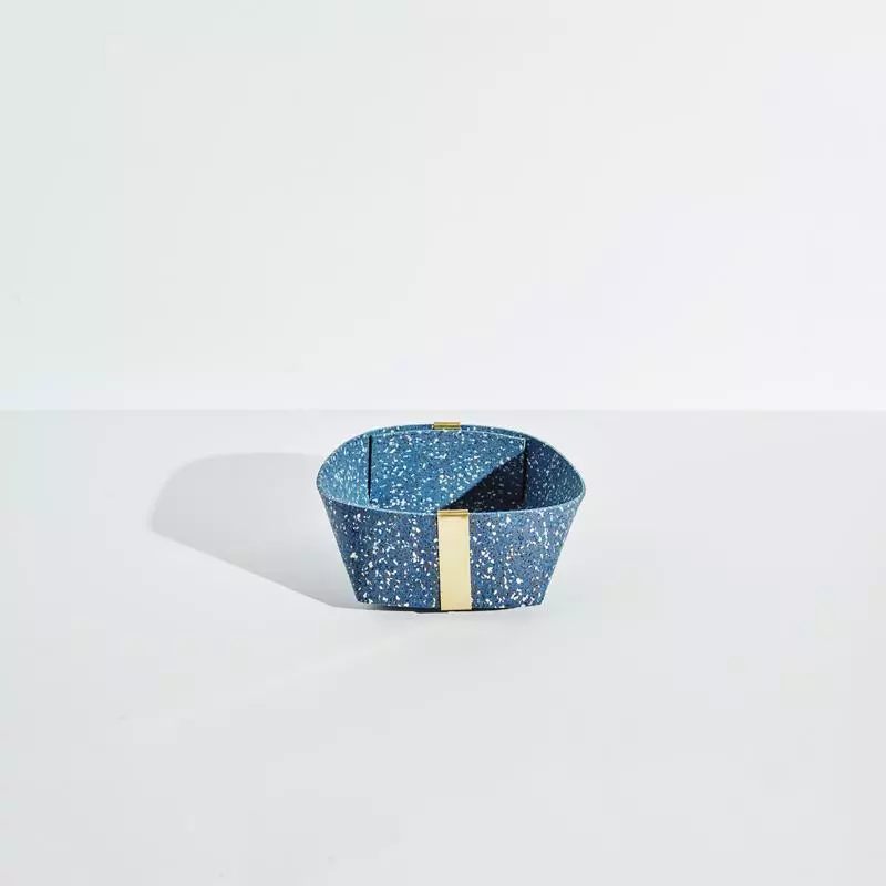 Slash Objects Recycled Rubber + Brass Basket Set - Royal Home Goods 5 Slash Objects Recycled Rubber + Brass Basket Set - Royal Home Goods