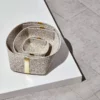 Slash Objects Best Sellers Recycled Rubber + Brass Basket Set - Sand