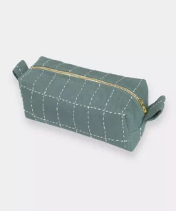 Anchal Accessories Small Grid Stitch Toiletry Bag