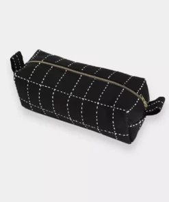 Anchal Accessories Small Grid Stitch Toiletry Bag