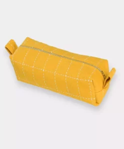 Anchal Accessories Small Grid Stitch Toiletry Bag