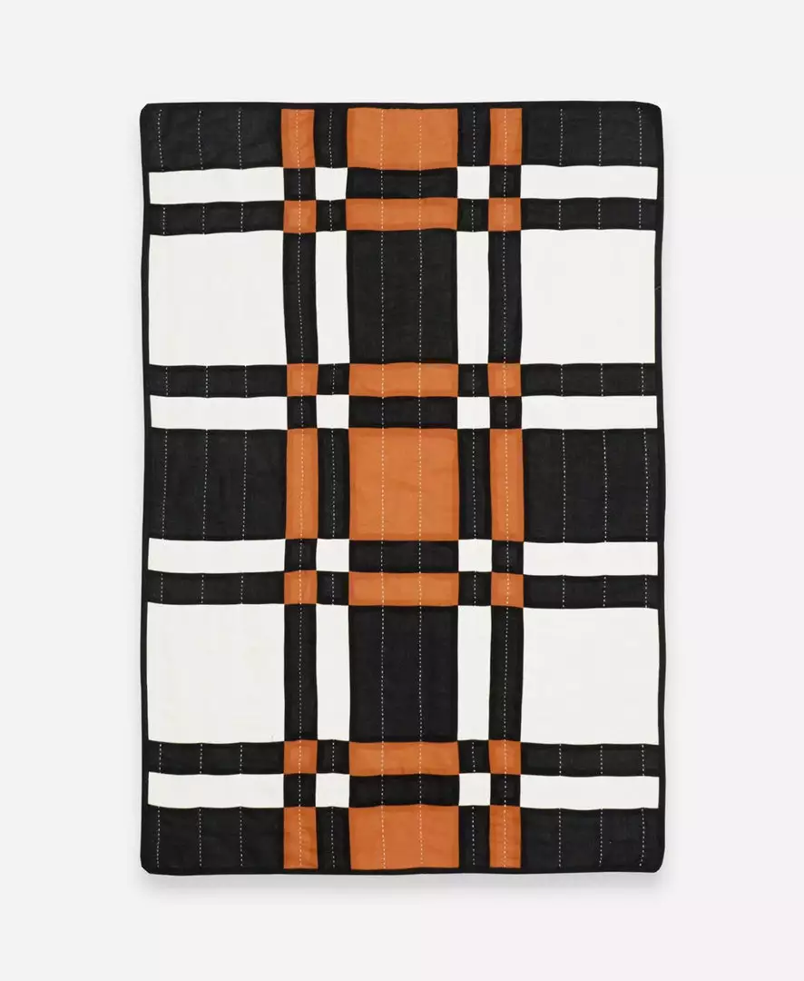 Anchal Home Goods Small Patchwork Plaid Quilt Throw 1 Anchal Home Goods Small Patchwork Plaid Quilt Throw