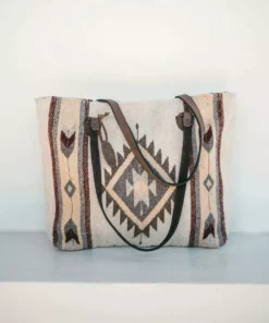 MZ Fair Trade Snowflake Wool Tote Bag