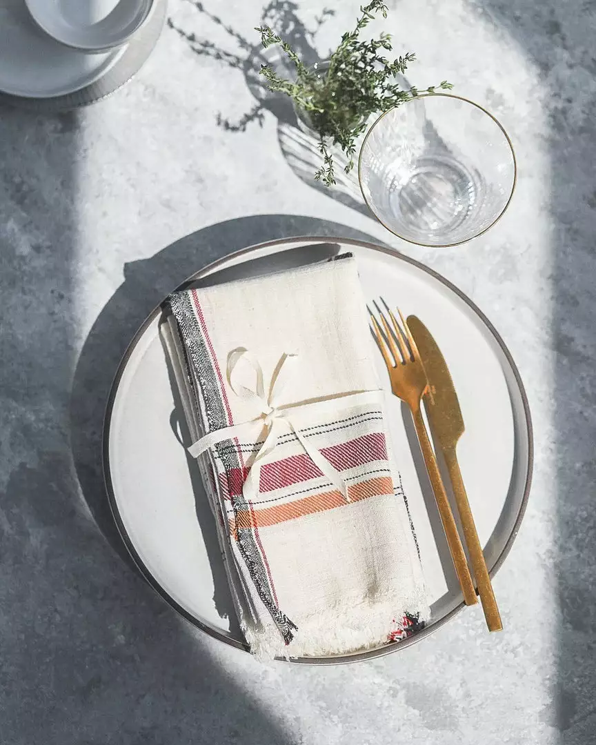 Soil To Studio Kitchen + Dining Anandi Napkin Set 1 Soil To Studio Kitchen + Dining Anandi Napkin Set