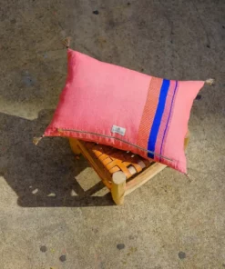 Soil To Studio Eli Linen Throw Pillow Cover - Bright Pink Best Sellers