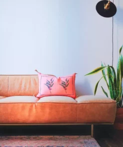 Soil To Studio Eli Linen Throw Pillow Cover - Bright Pink Best Sellers