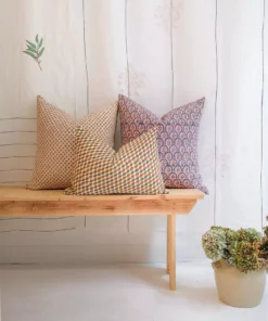 Soil To Studio Meena Linen Throw Pillow Cover