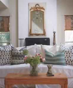 Soil To Studio Home Goods Myra Ikat Throw Pillow Cover