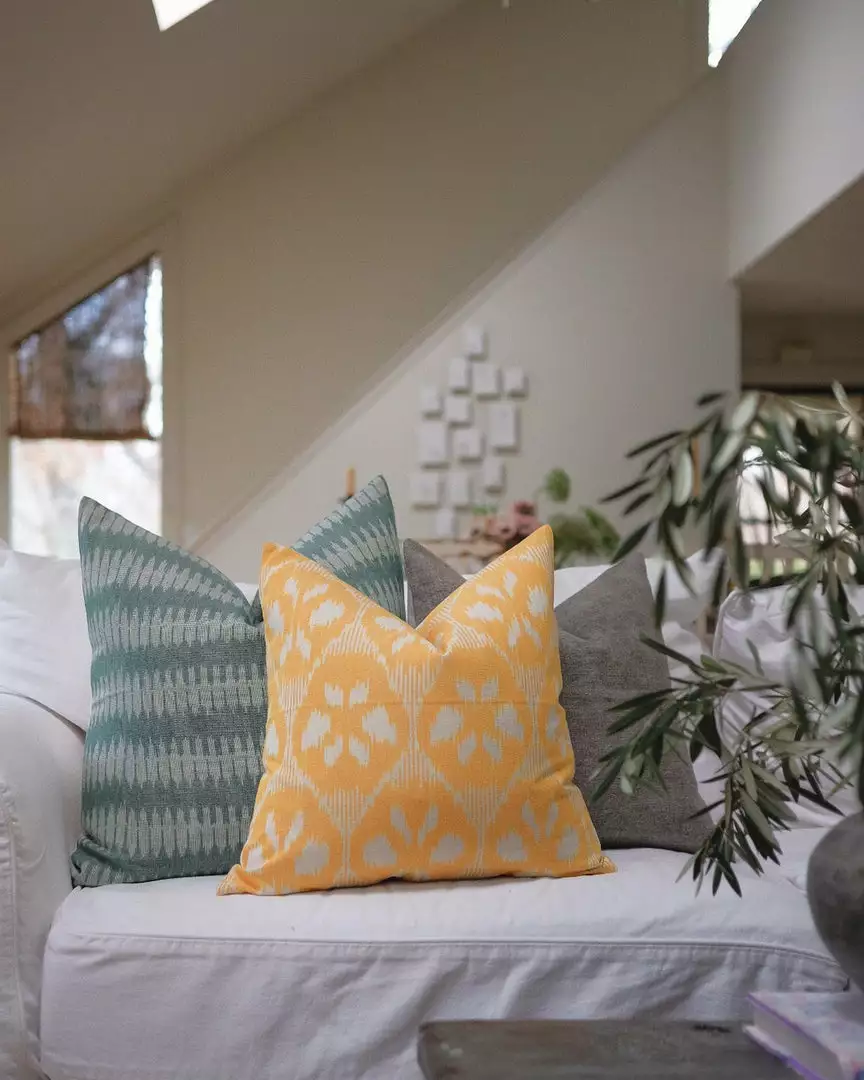 Soil To Studio Navya Ikat Throw Pillow Cover 2 Soil To Studio Navya Ikat Throw Pillow Cover