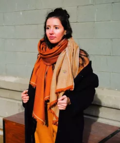 Soil To Studio Pragati Color Blocked Merino Scarf