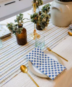 Soil To Studio Kitchen + Dining Sanya Linen Table Runner