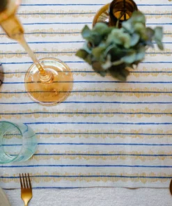 Soil To Studio Kitchen + Dining Sanya Linen Table Runner