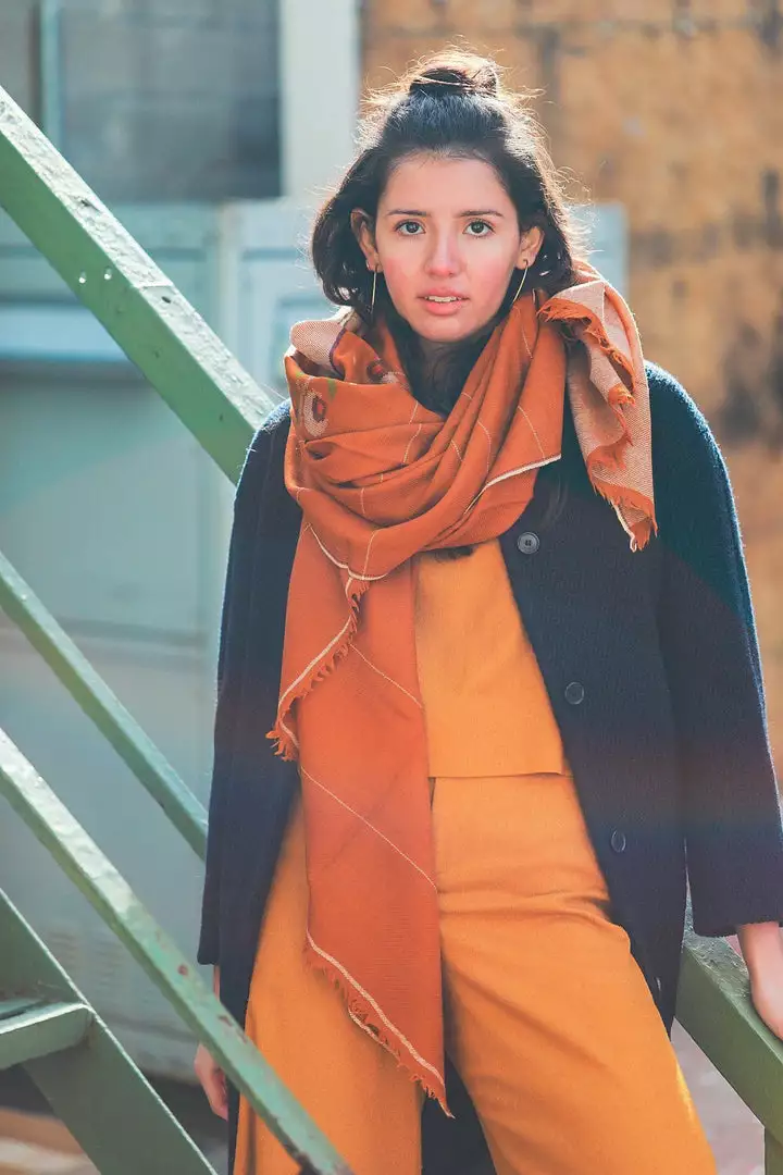 Soil To Studio Sushmita Color Blocked Merino Scarf Accessories 4 Soil To Studio Sushmita Color Blocked Merino Scarf Accessories