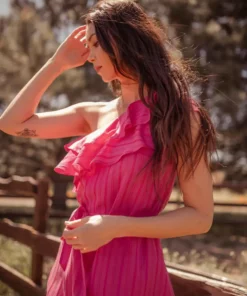 Valani Sokha Banana Midi Dress - Lilac Rose Special Occasion