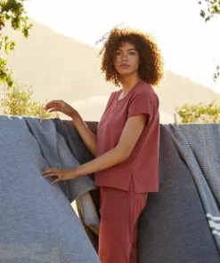 Coyuchi Pajamas + Loungewear Solstice Boxy Tee