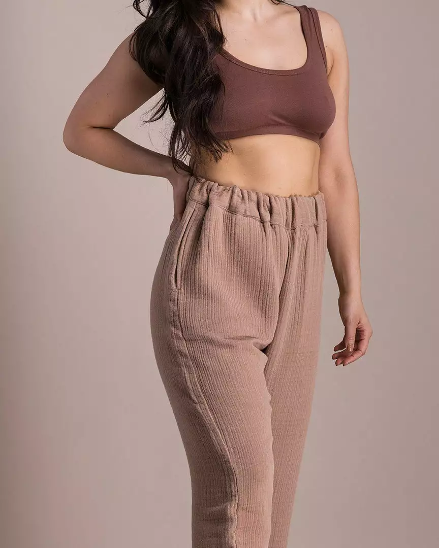 Soluna Collective Chestnut Relaxed Pants Clothing 3 Soluna Collective Chestnut Relaxed Pants Clothing