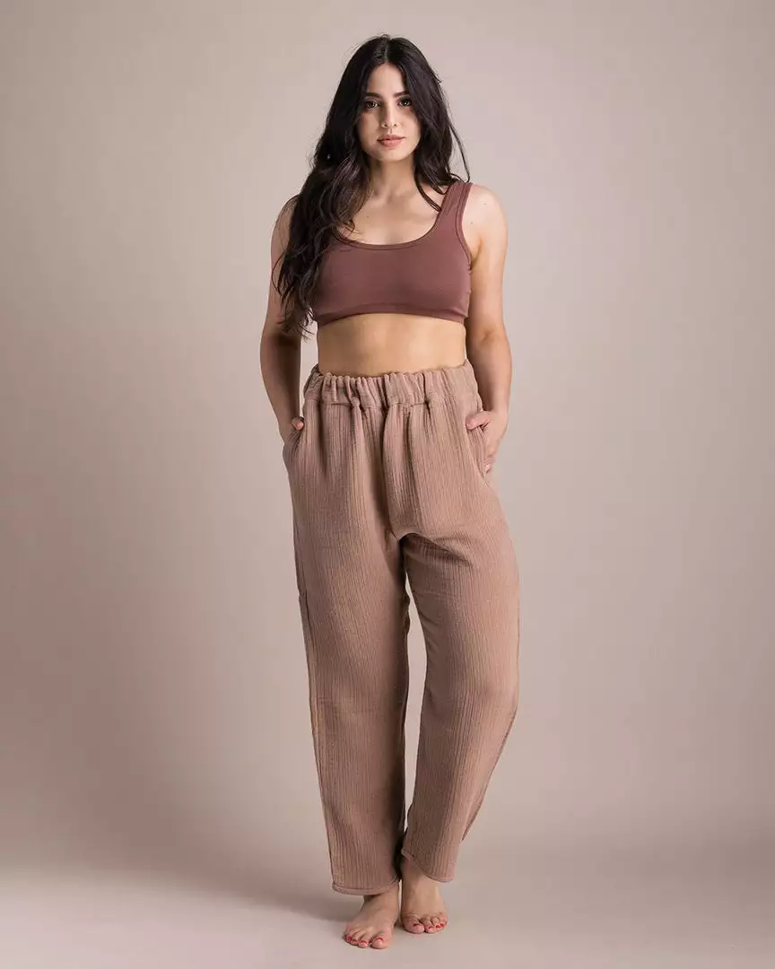Soluna Collective Chestnut Relaxed Pants Clothing 1 Soluna Collective Chestnut Relaxed Pants Clothing