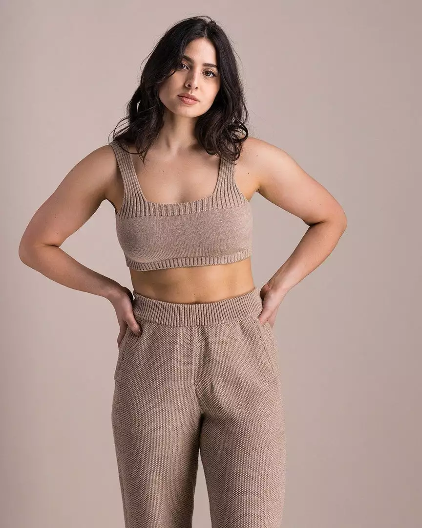 Soluna Collective Best Sellers Cremini Pima Knit Bra 1 Soluna Collective Best Sellers Cremini Pima Knit Bra