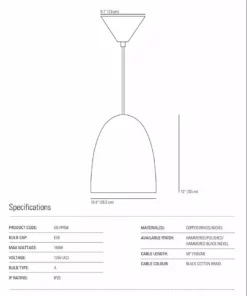 Ameico Stanley Large Pendant Light - Copper Lighting 7 Ameico Stanley Large Pendant Light - Copper Lighting