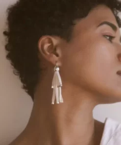 Stella Fluorescent Pod And Strand Earrings