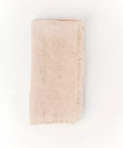 Creative Women Stone Washed Linen Napkin - Blush