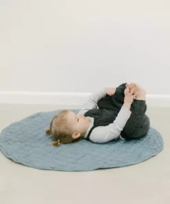 Creative Women New Arrivals Stone Washed Linen Quilted Playmat