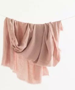 Creative Women Home Goods Stone Washed Linen Throw Blanket