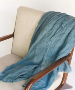 Creative Women Home Goods Stone Washed Linen Throw Blanket