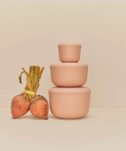 EKOBO Storage Store And Go 8 Oz Recycled Bamboo Container Set