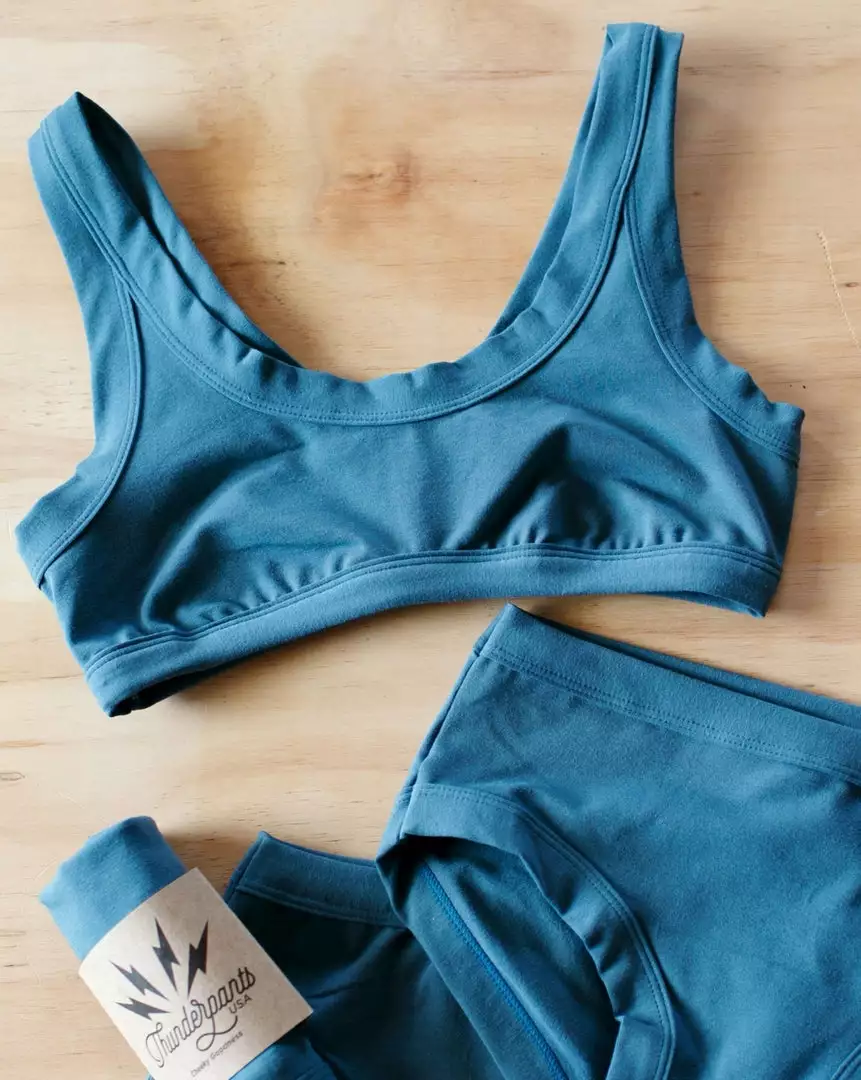 Thunderpants USA Stormy Blue Bralette Underwear + Bras 1 Thunderpants USA Stormy Blue Bralette Underwear + Bras
