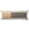 Casa Amarosa Home Goods Stripe And Semicircle Lumbar Pillow Cover