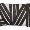 Casa Amarosa Stripe Sky Throw Pillow Cover - Black