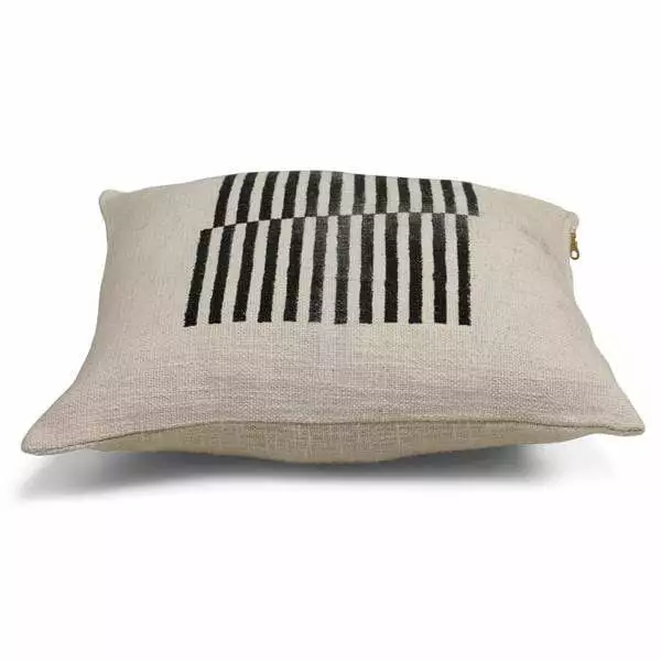 Casa Amarosa Stripe Throw Pillow Cover - Black 8 Casa Amarosa Stripe Throw Pillow Cover - Black