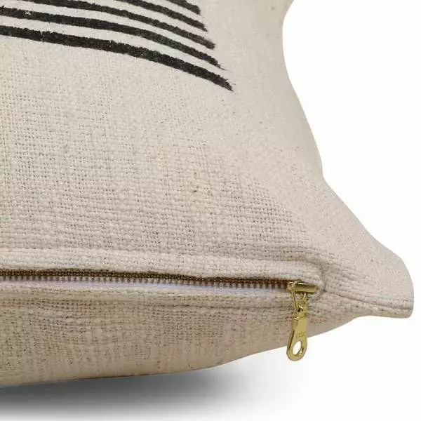 Casa Amarosa Stripe Throw Pillow Cover - Black 10 Casa Amarosa Stripe Throw Pillow Cover - Black