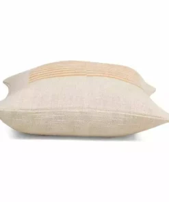 Casa Amarosa Stripe Throw Pillow Cover - Gold Earth
