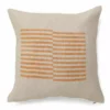 Casa Amarosa Stripe Throw Pillow Cover - Gold Earth