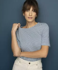 Synergy Organic Clothing Sale Striped Column Tee - Teal