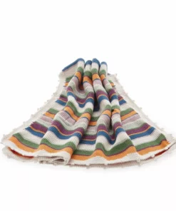 Pebble Stripey Baby Blanket Fair Trade