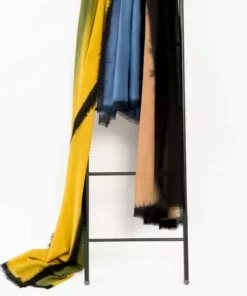 Studio Variously Handcrafted Aria Black Cashmere Scarf 7 Studio Variously Handcrafted Aria Black Cashmere Scarf